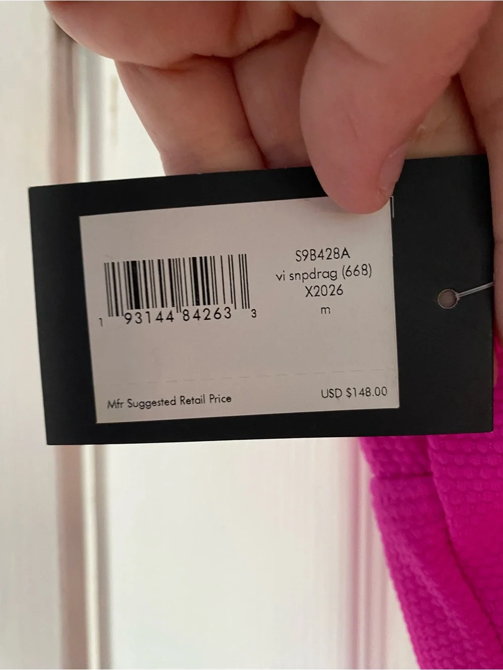 Kate Spade Women’s Scallop One-Piece Swimsuit Hot Pink NWT size M marked $148!